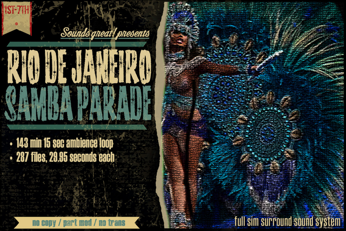 Sounds Great! Ambient System - Rio de Janeiro Samba Parade