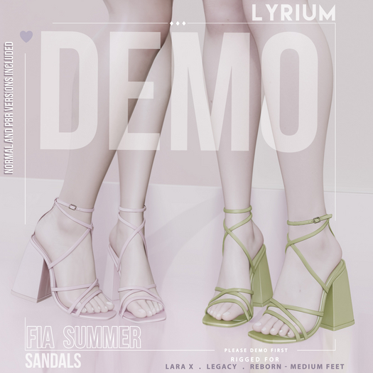 Lyrium. Fia Summer Sandals DEMO