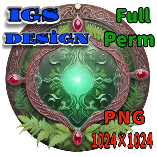 Full Perm Texture - Druidic Element For Amulet / Panel / Furniture 