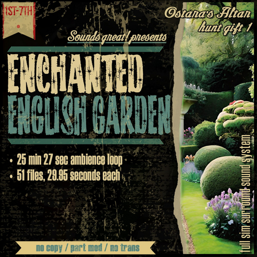 Sounds Great! Ambient System - Hunt Gift: English Garden