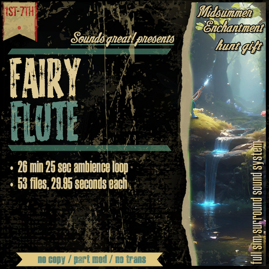 Sounds Great! Ambient System - Hunt Prize: Fairy Flute
