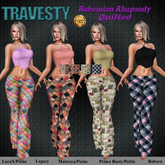 Travesty Bohemian Rhapsody Bell Bottoms Quilted