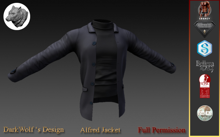 Alfred Jacket Men Full Perm