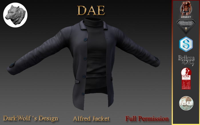 Alfred Jacket Men Full Perm DAE