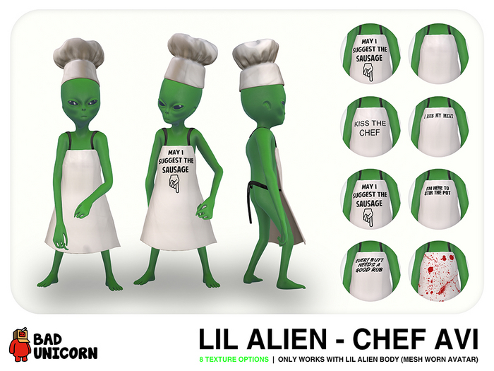 Lil Alien - Chef Costume