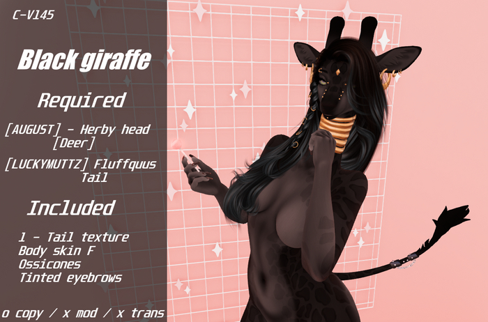 Black giraffe