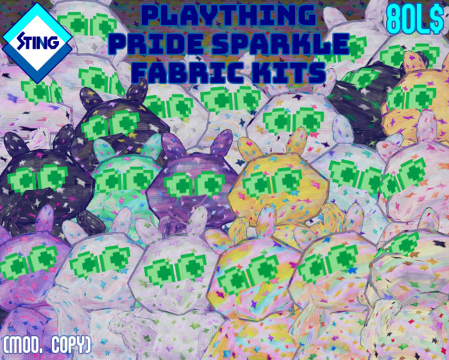 [STING WORLD] PLAYTHING Pride Sparkle Fabric Kits