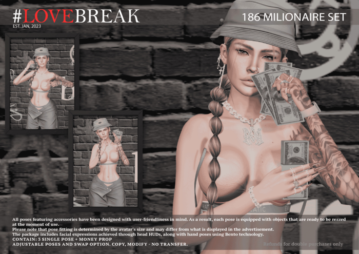 #LOVEBREAK 186 MILIONAIRE SET