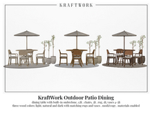 KraftWork Outdoor Patio Dining (Add Me)