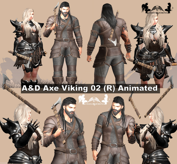 A&D Axe Viking 02 (R) Animated v1