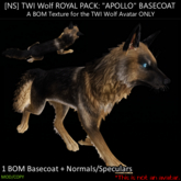 [NS] TWI WOLF ROYAL PACK:  "Apollo" Shepherd