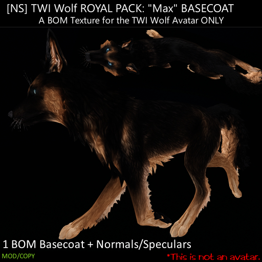 [NS] TWI WOLF ROYAL PACK:  "Max" Shepherd