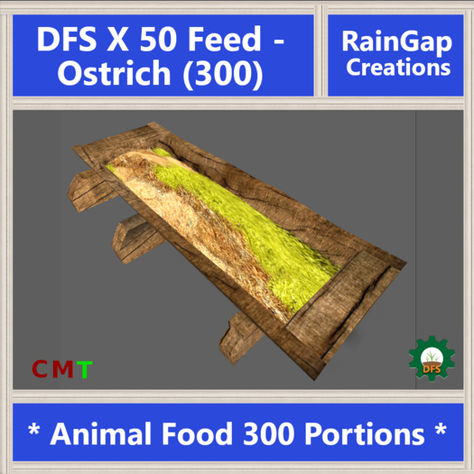 DFS FEED - OSTRICH (300) X 50 ACTUAL ITEM