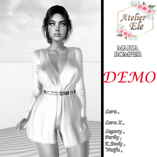{AE} [ DEMO ] MARIA  ROMPER & BELT