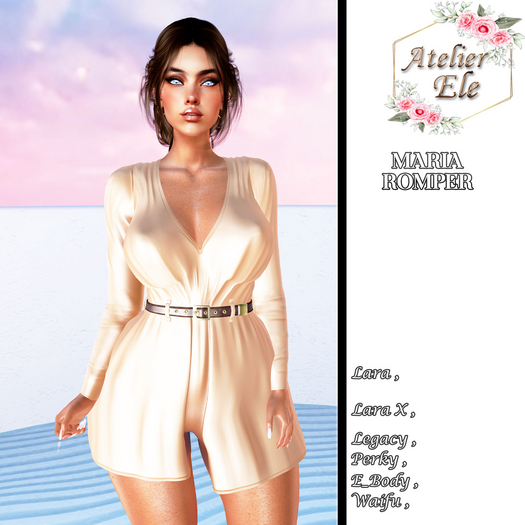 {AE} MARIA  ROMPER & BELT