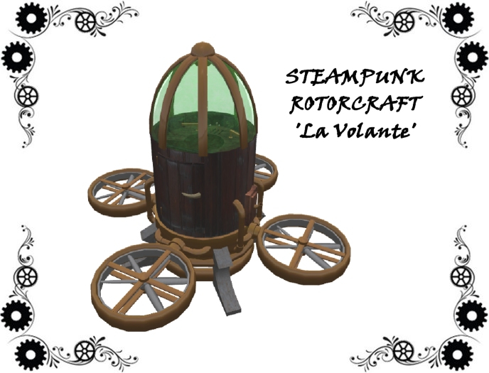 Steampunk Rotorcraft 'La Volante'