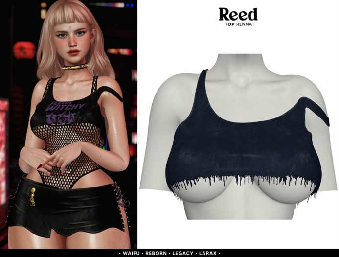 REED x GALAGHER - RENNA TOP BLUE