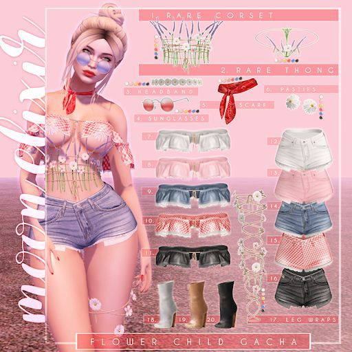 Moon Elixir - Flower Child_FULL outfit + RARES
