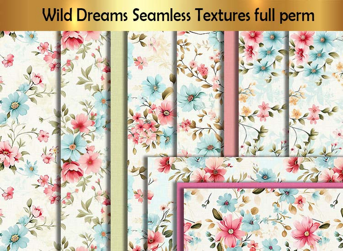 Wild Dreams Seamless Textures full perm