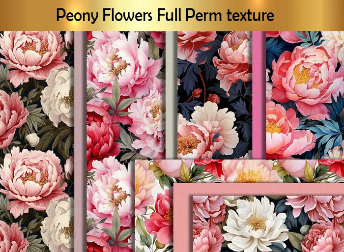 Peony Flowers Full Perm texture