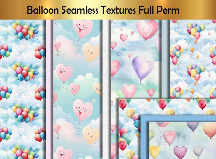 Balloon Seamless Textures FULL PERM