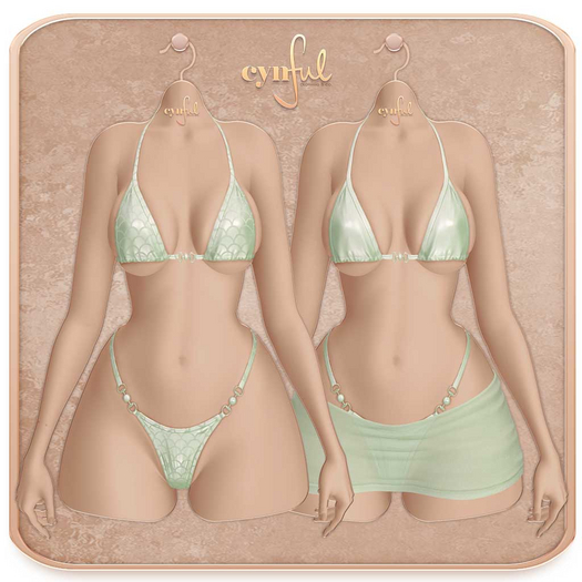 Cynful Pearl Tide - Bikini Set - Tea