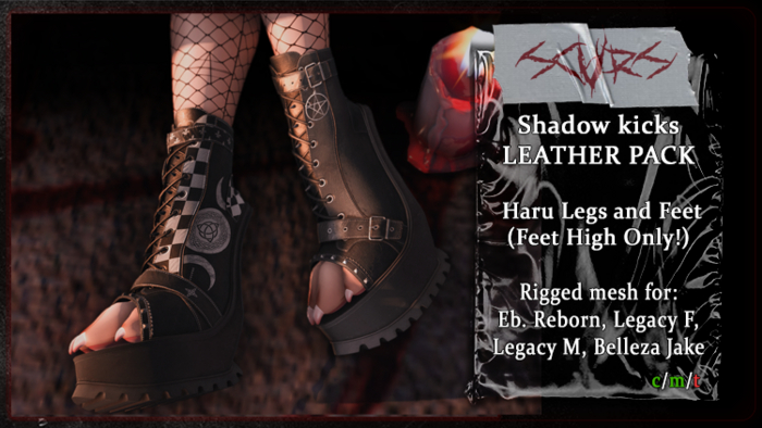 .:SCARS:. Shadow Kicks Boots Haru (Leather)