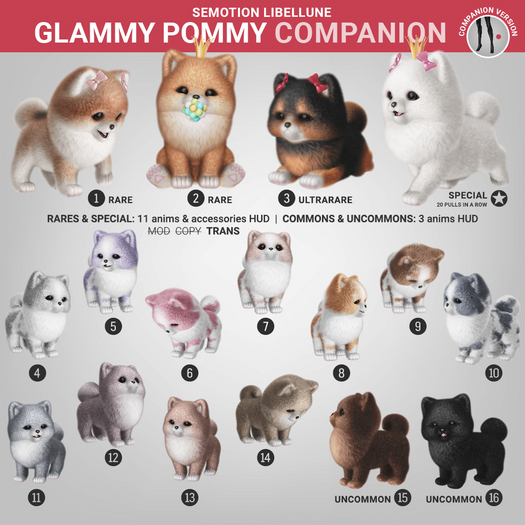 SEmotion Libellune Glammy Pommy Companion COMMON 11