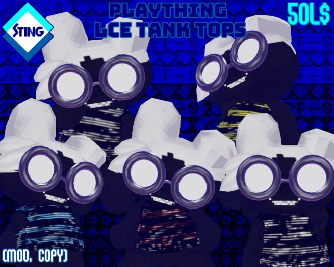 [STING WORLD] PLAYTHING Lce Tank Tops