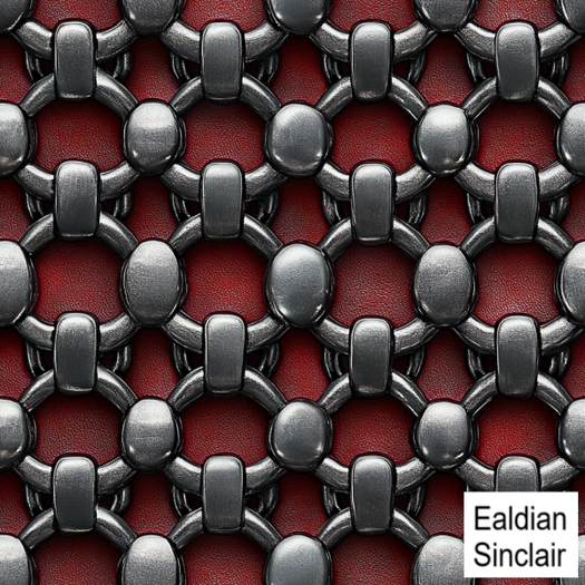 Leather and Metal Rings Seamless Texture
