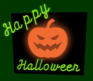 Happy Halloween Neon Sign - Pumpkin