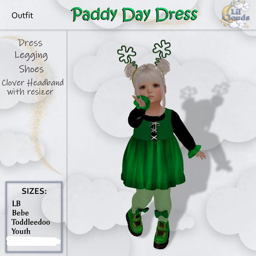 {LC}Paddy Day dress-several sizes*ADD