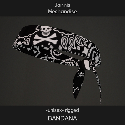 *JMU* Bandana Pirate Skulls (add)