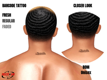 HELLSTORM - Barcode BOM Tattoo (Gift)