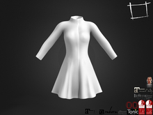 Mini Skirt Long Sleeve Turtle Neck Uniform Dress Slink, Belleza, Ocacin, Tonic, Maitreya 5.3 LaraX, Legacy, Ebody Reborn
