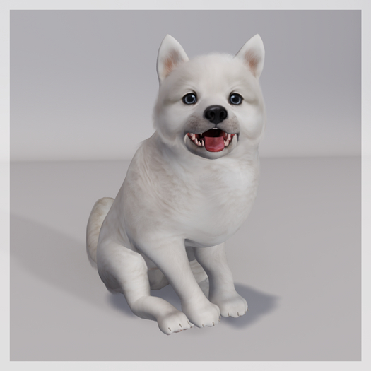 Zooby Animesh Puppy Samoyed