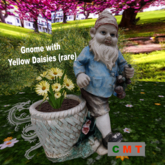 Gnome with Yellow Daisies (rare)