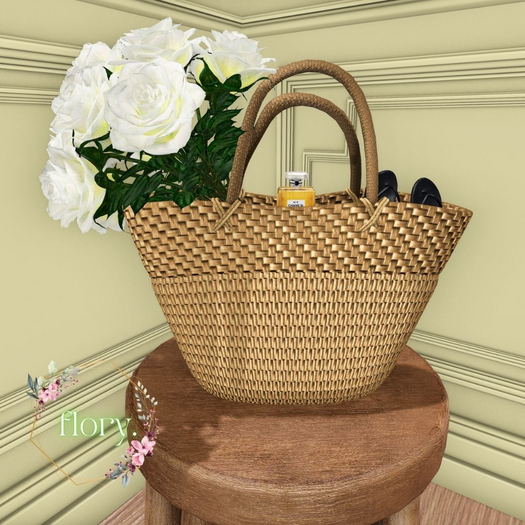 flory. -  Straw Beach Bag / ADD