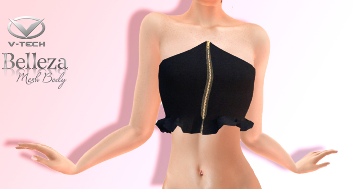 Brutal Ruffle Zip Point Black Freya V Tech