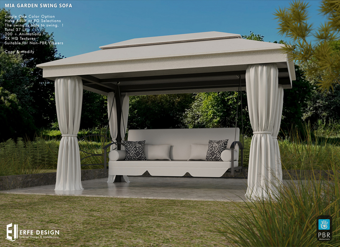 Mia Swing Sofa 37 LI PG  [Erfe design]*