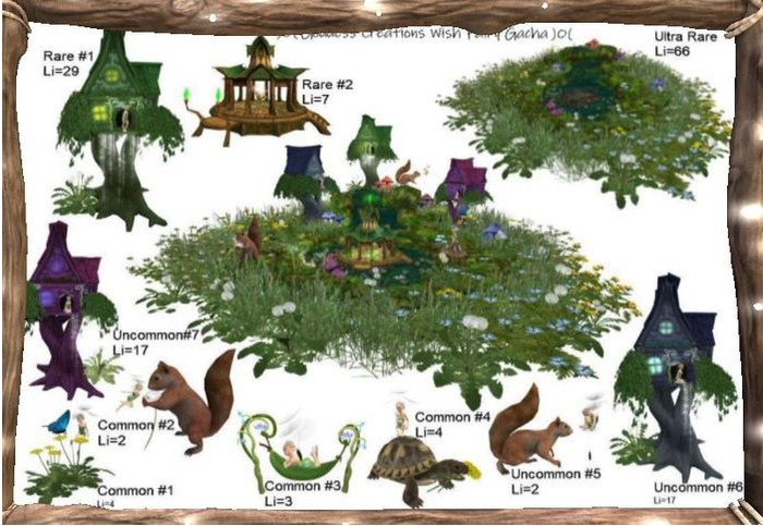 )O( GC: Wish Fairy Village Set-RARE #3 - 76 Prims