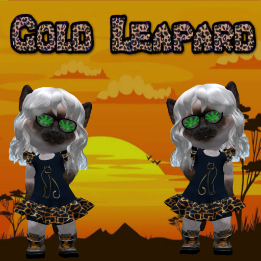 Gold LeApard Dress