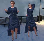Steampunk Blue  Outfit LX
