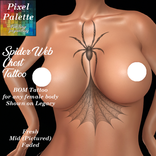Pixel Palette - Web Chest Tattoo