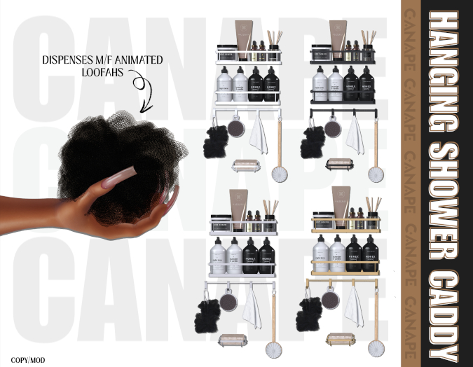 [Canape] Hanging Shower Caddy - FATPACK