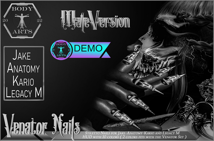 BodyArts - Venator Nails Male DEMO
