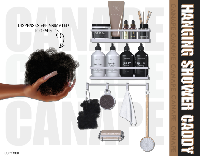 [Canape] Hanging Shower Caddy - SILVER