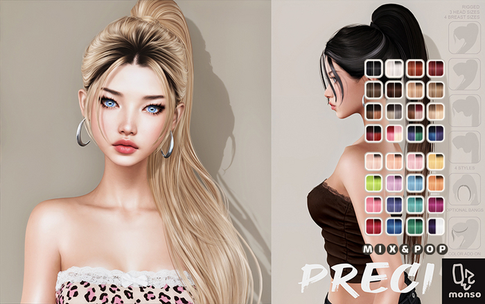 [monso] Preci Hair /Mix & Pop