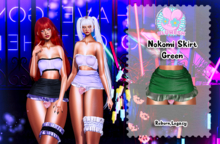 .:BluWesh:. Nokomi Skirt Green