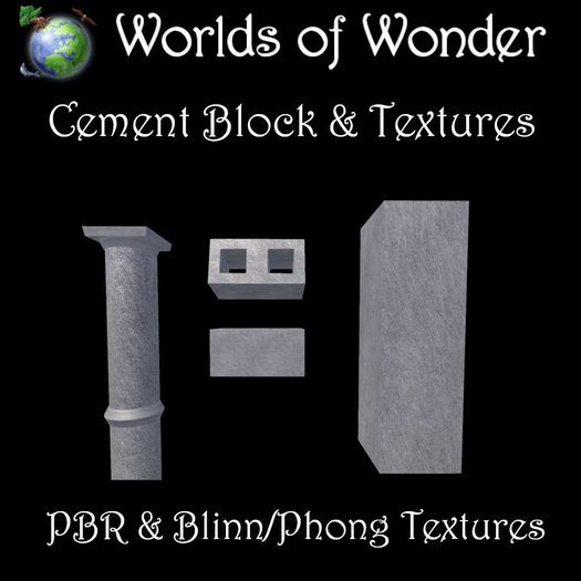 Cement Block PBR & Blinn-Phong 